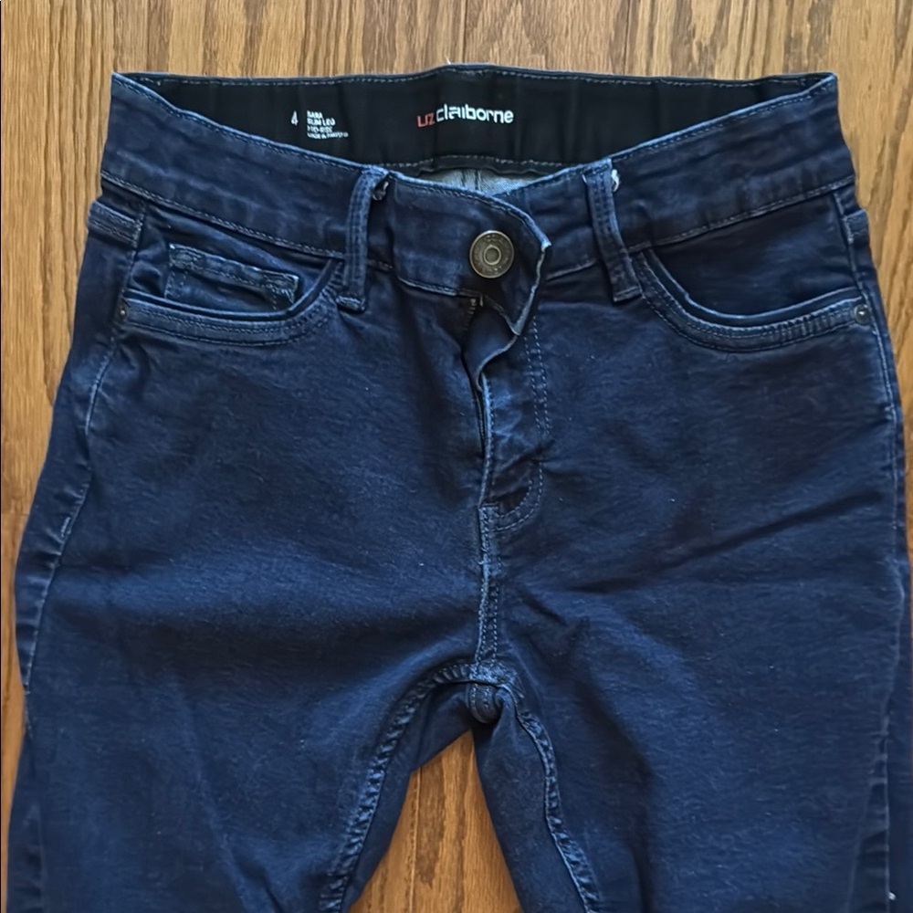 Liz Claiborne Navy Denim Pants